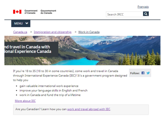 年轻人去加拿大打工兼旅游，博德指南移民带您了解加拿大IEC方案