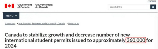 加拿大2024留学签证新政策，签证减少至约360000份，博德指南移民和您一起看